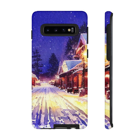 Estes Park After the Christmas Parade - Impact Resistant Phone Case Samsung Galaxy S10 Glossy